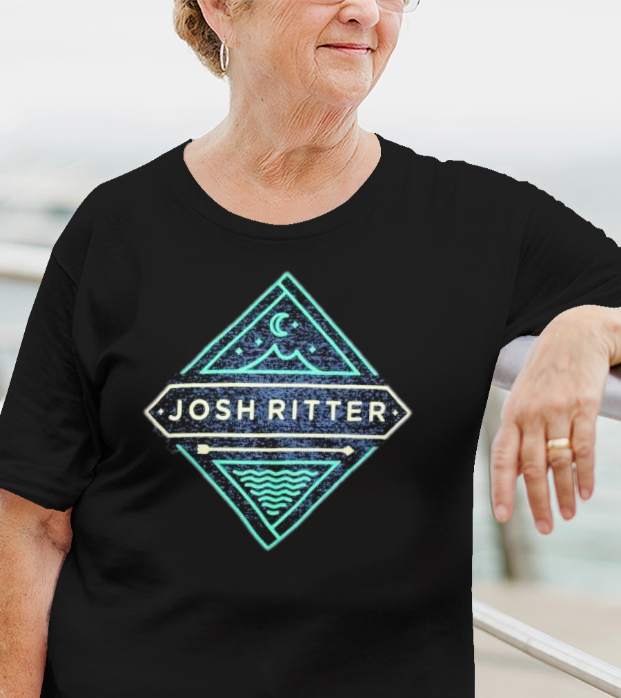 Josh Ritter Mountain Moon Waves Diamond T-Shirt