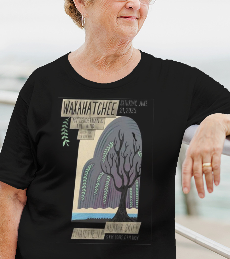 Waxahatchee June 21 2025 MJ Lenderman And The Wind LaFayette NY Beak And Skiff Apple Orchards Tour T-Shirt