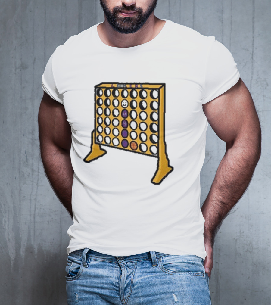 Knecht Four Purple Yellow Basketball Emoji T-Shirt