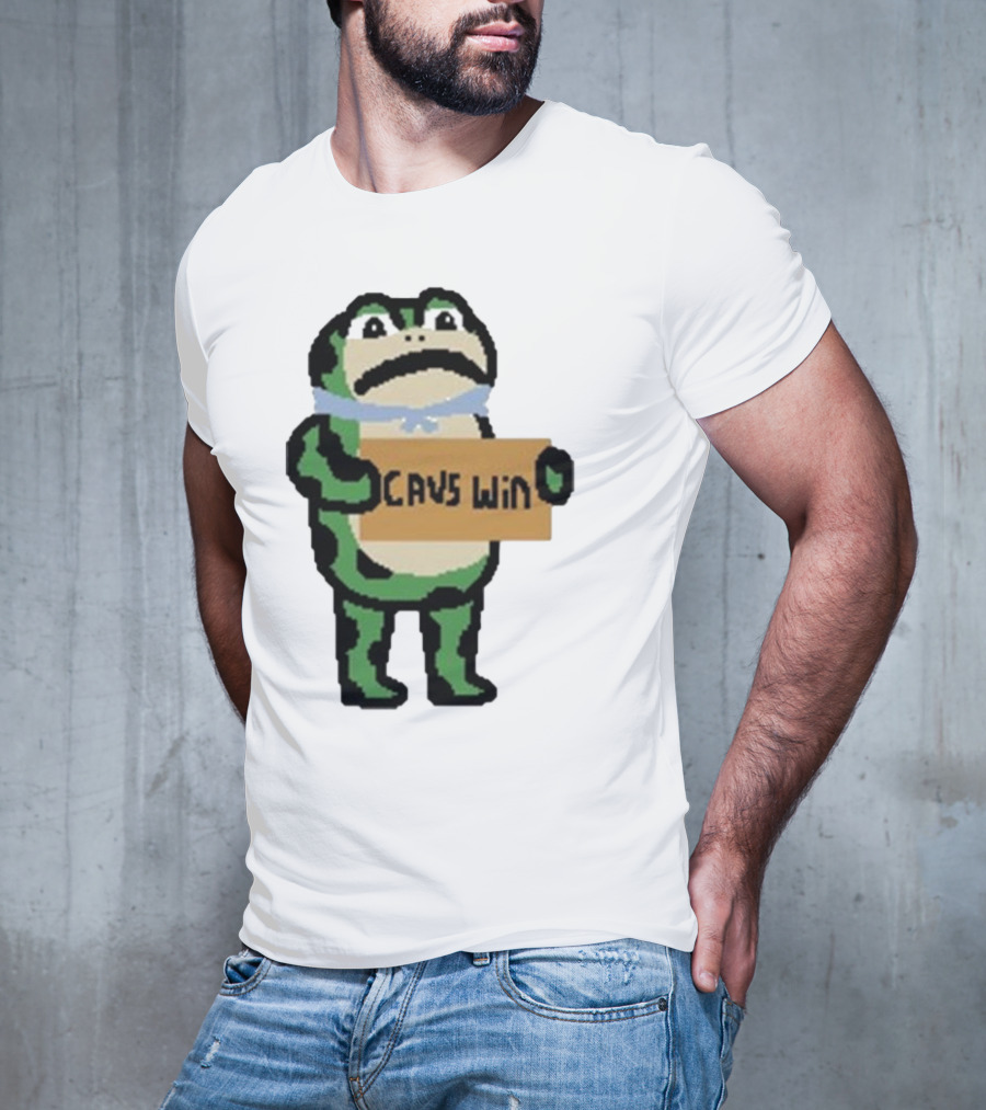 Cavs Win Victory Frog Pixel T-Shirt