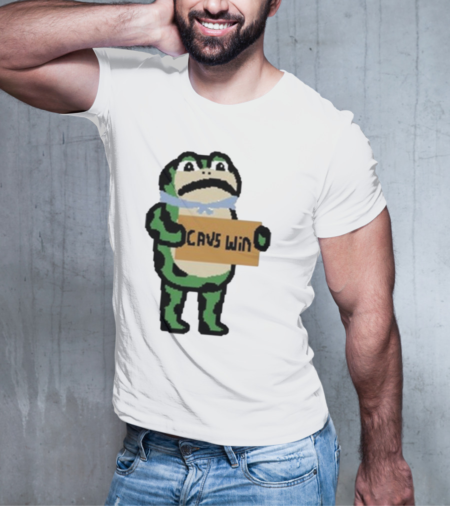 Cavs Win Victory Frog Pixel T-Shirt