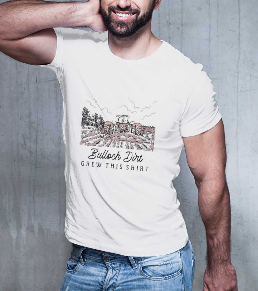 Bulloch Dirt Grew This Shirt Youth Farming Tractor Scene T-Shirt