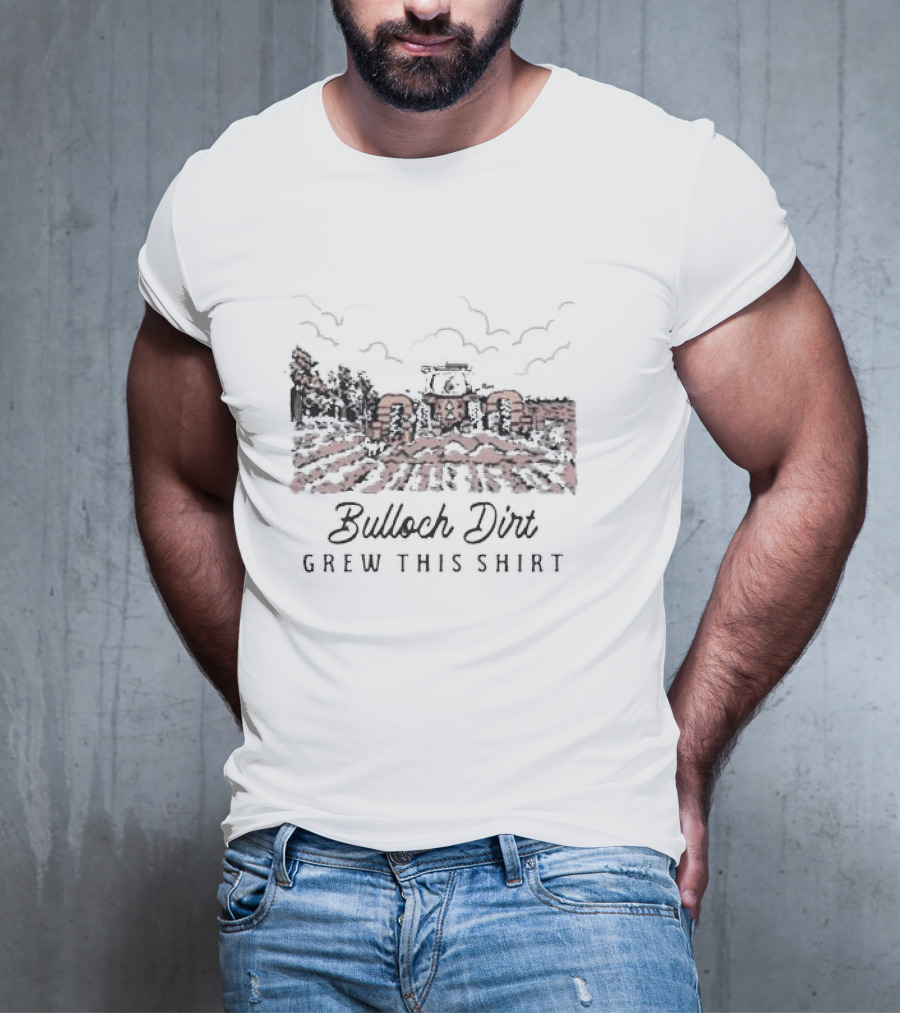 Bulloch Dirt Grew This Shirt Youth Farming Tractor Scene T-Shirt