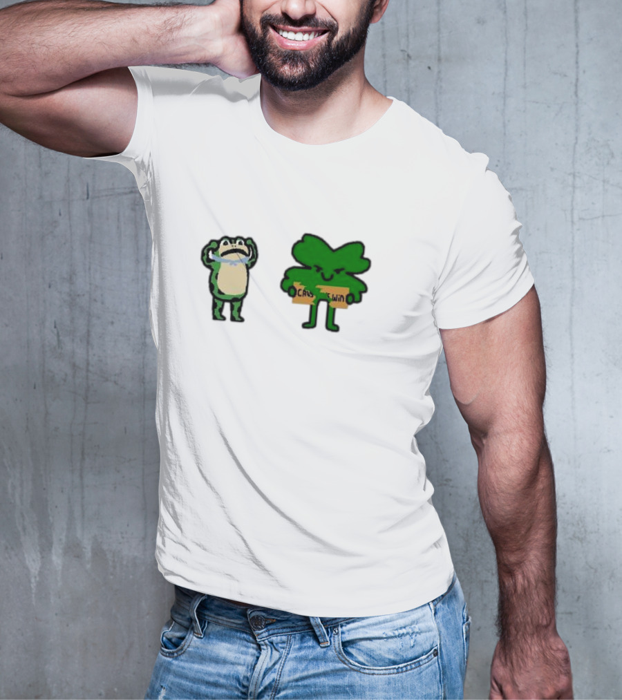 Celtics Take Down The Cavs Cavs Win Frog And Clover NBA Paint T-Shirt