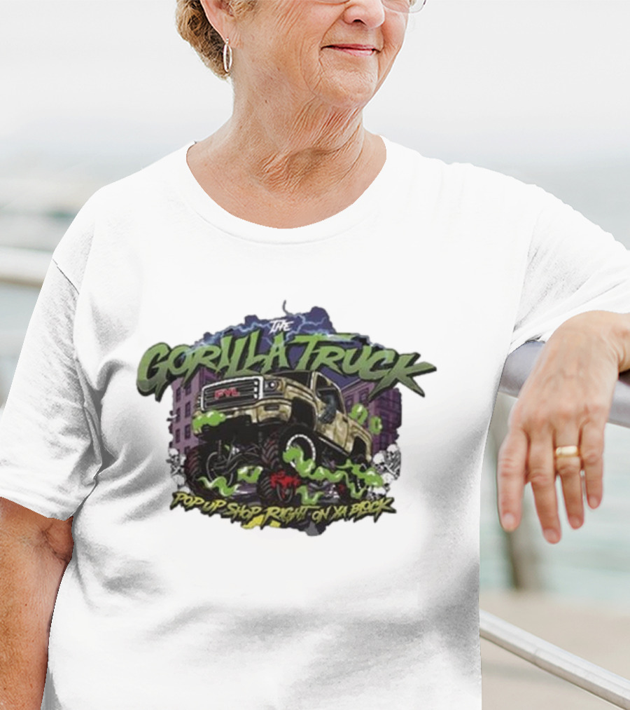 The Gorilla Truck Pop Up Shop Right On Ya Block T-Shirt