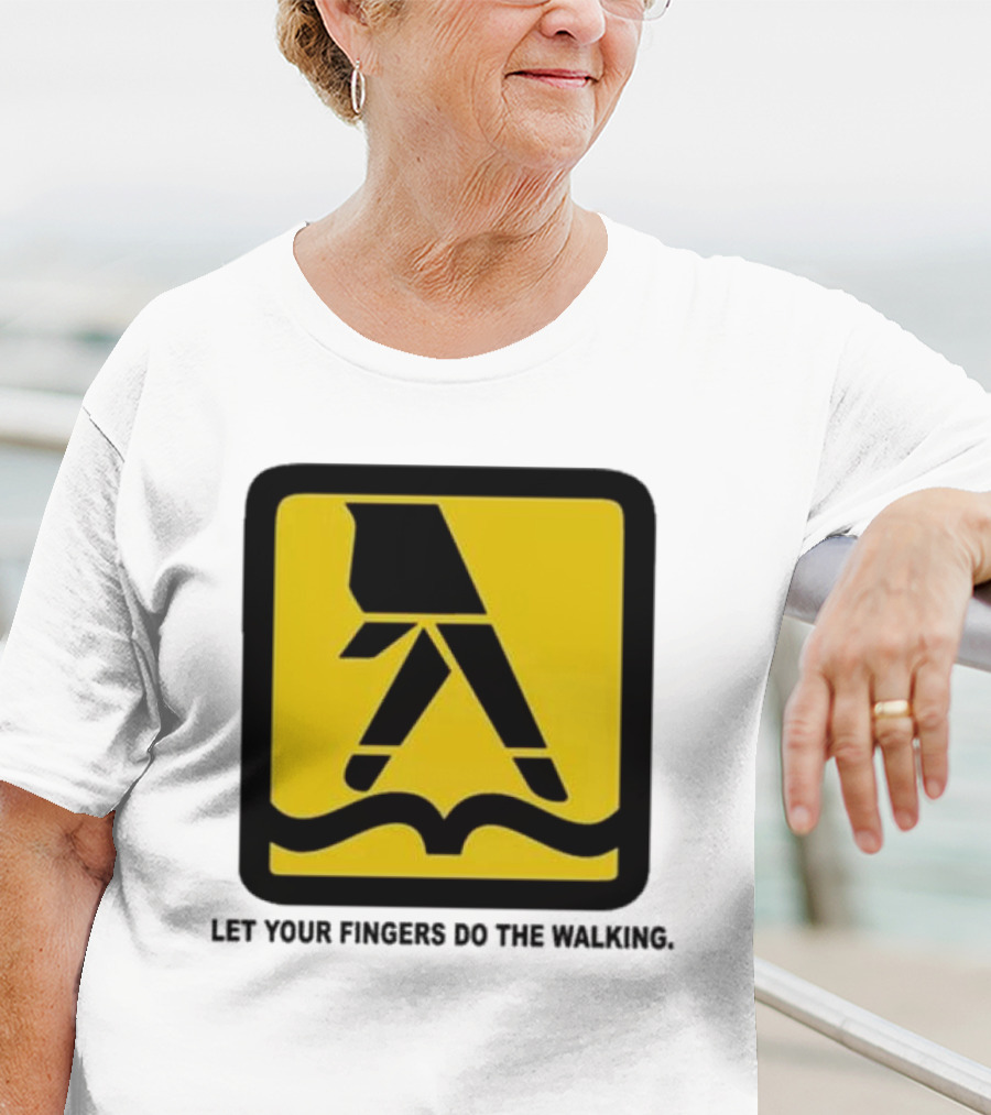 Yellow Pages Let Your Fingers Do The Walking Iconic T-Shirt