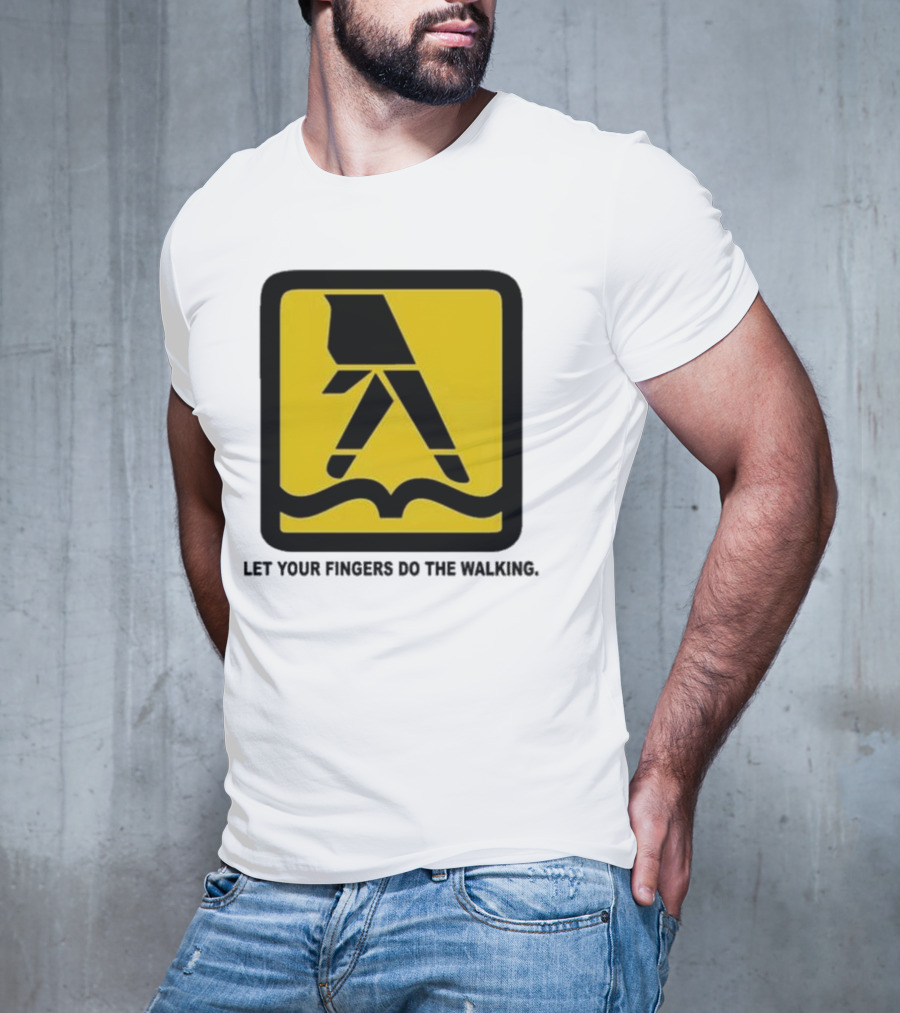 Yellow Pages Let Your Fingers Do The Walking Iconic T-Shirt
