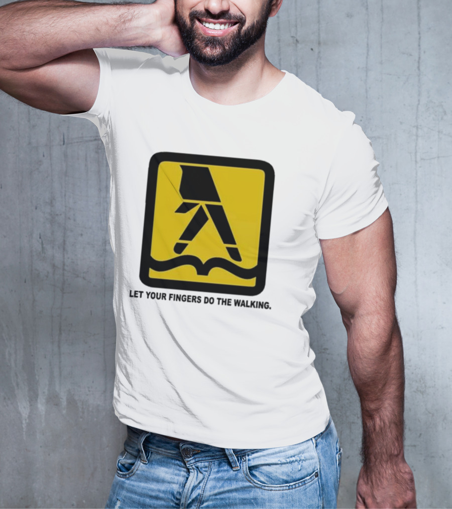Yellow Pages Let Your Fingers Do The Walking Iconic T-Shirt