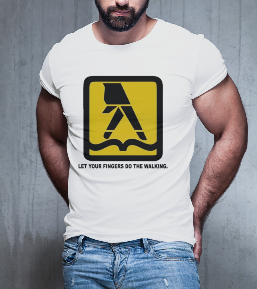 Yellow Pages Let Your Fingers Do The Walking Iconic T-Shirt