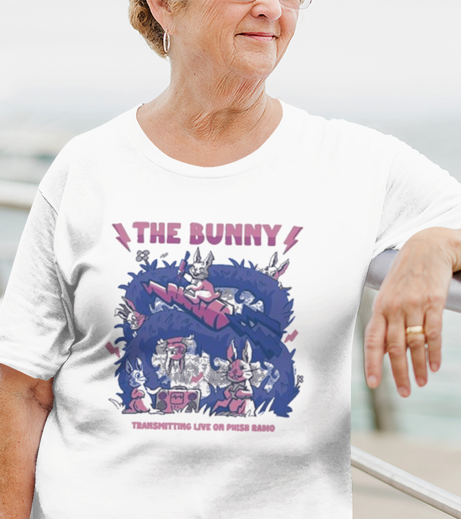 The Bunny Transmitting Live On Phish Radio Navy Broadcast Scene T-Shirt