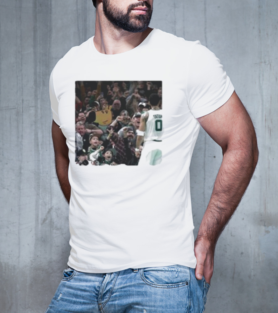 Chill Guy Dog Celtic Boston Tatum 0 Fan Crowd T-Shirt