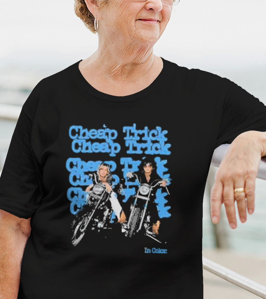 Cheap Trick In Color Motorcycle Riders T-Shirt