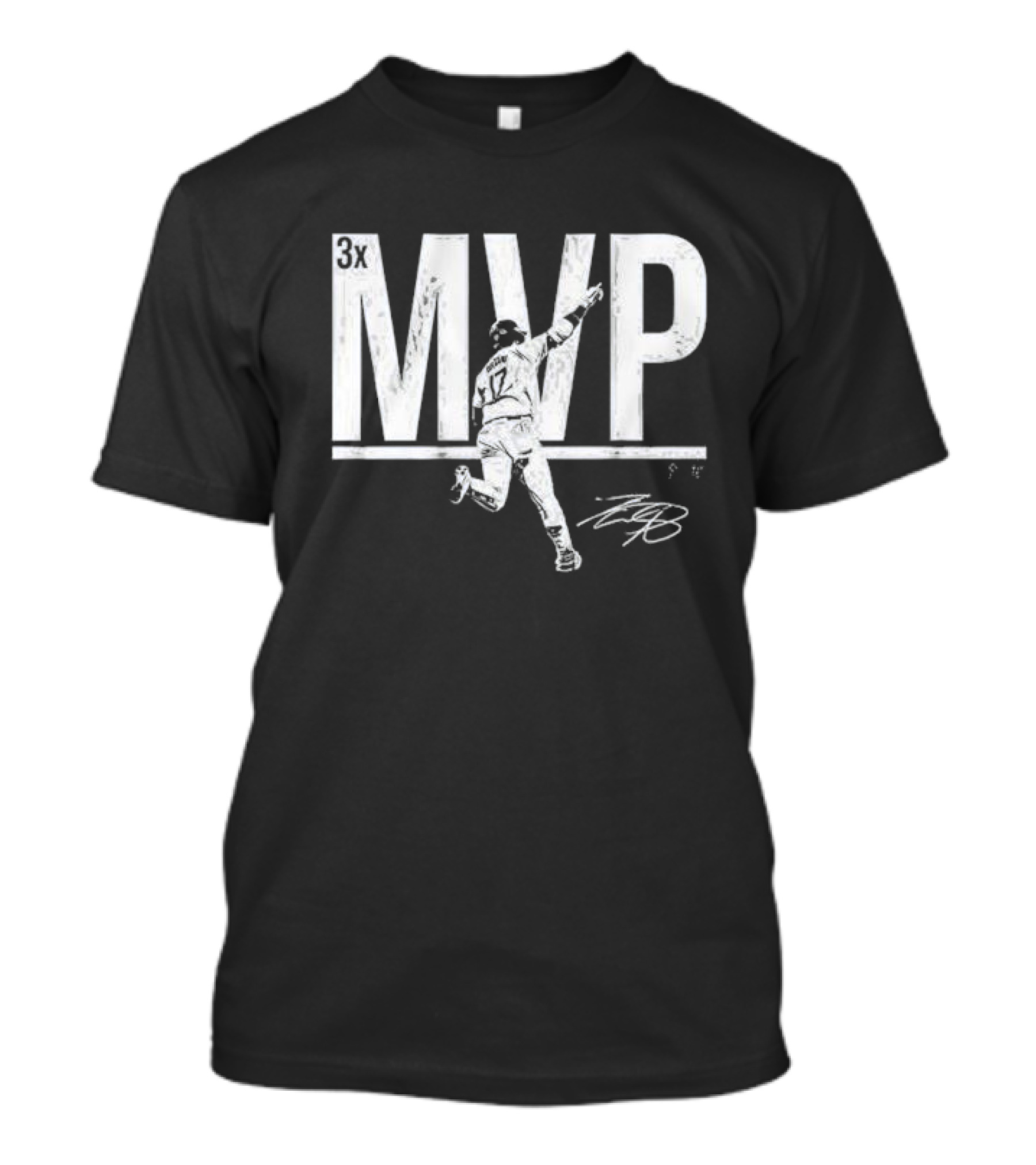 Shohei Ohtani 3x MVP 17 Signature T-Shirt