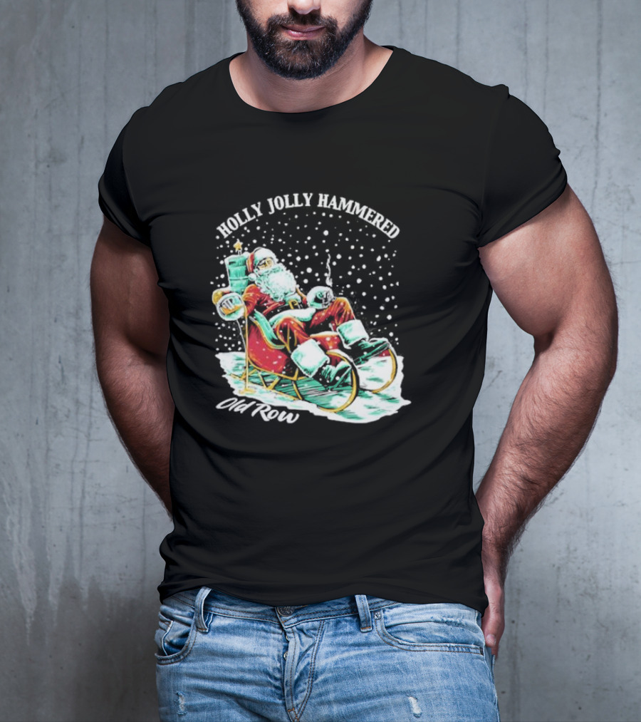 Holly Jolly Hammered Santa Old Row T-Shirt