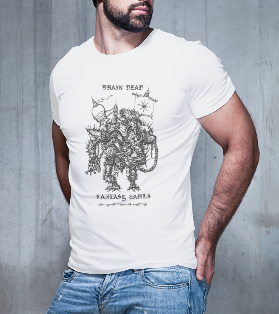 Brain Dead Bio Mechanical Overlord Fantasy Games T-Shirt