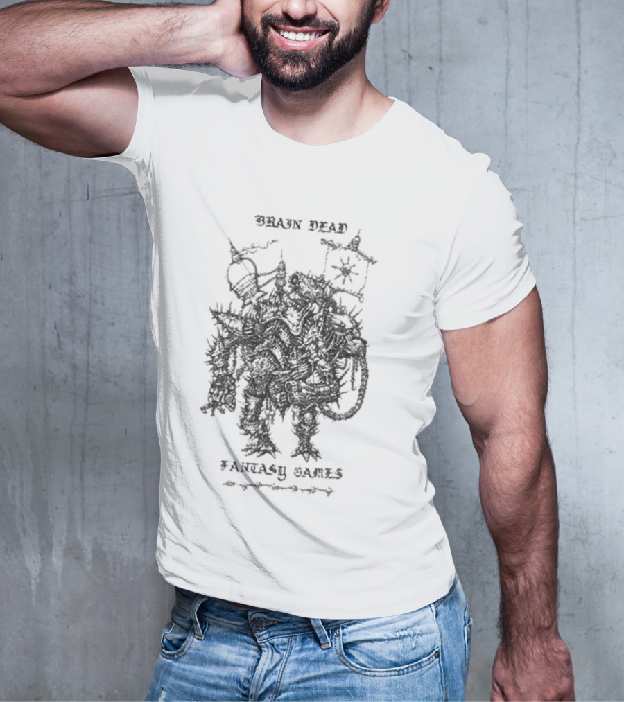 Brain Dead Bio Mechanical Overlord Fantasy Games T-Shirt