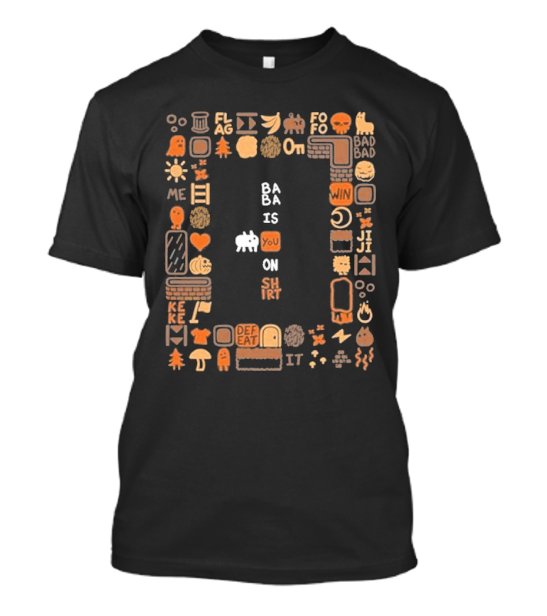 Ba Ba Is You On Shirt Iconic Game Elements T-Shirt