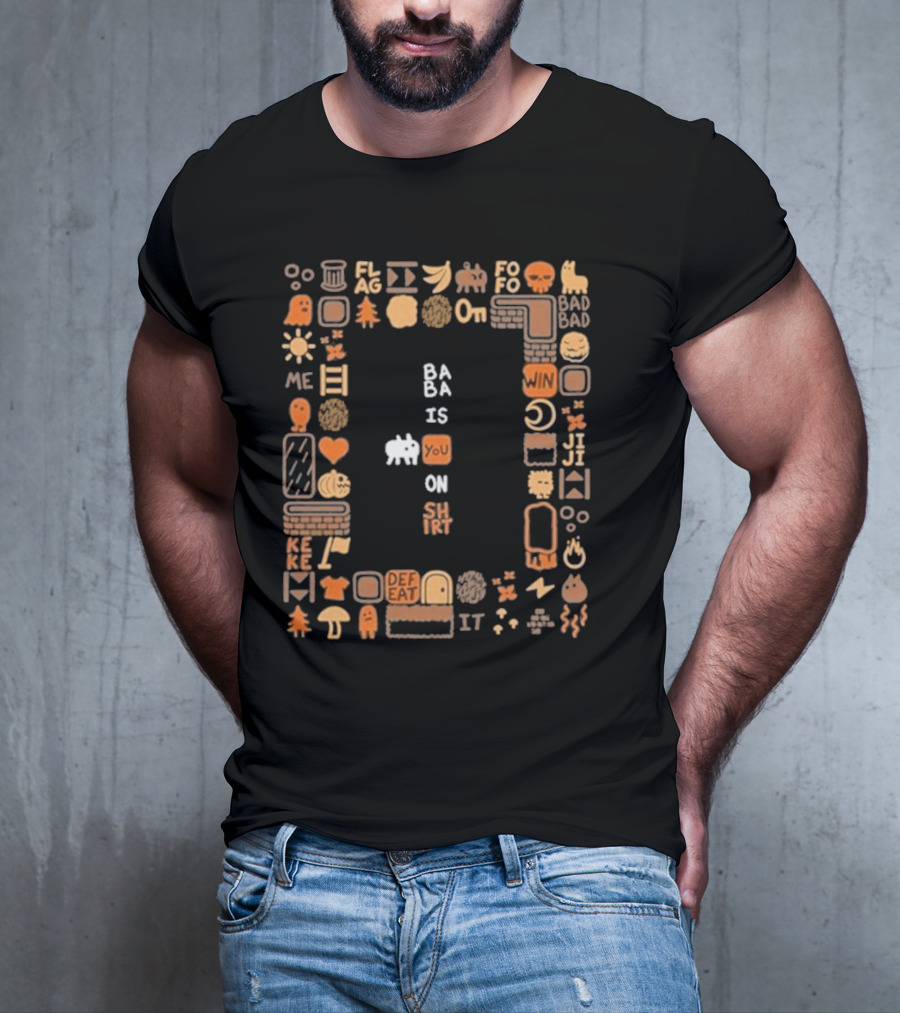 Ba Ba Is You On Shirt Iconic Game Elements T-Shirt