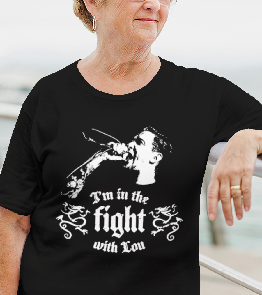 I'm In The Fight With Lou A Benefit Concert For Lou Koller Sick Of It All Nov 23 Irving Plaza NYC I'm In The Fight With Lou Microphone T-Shirt