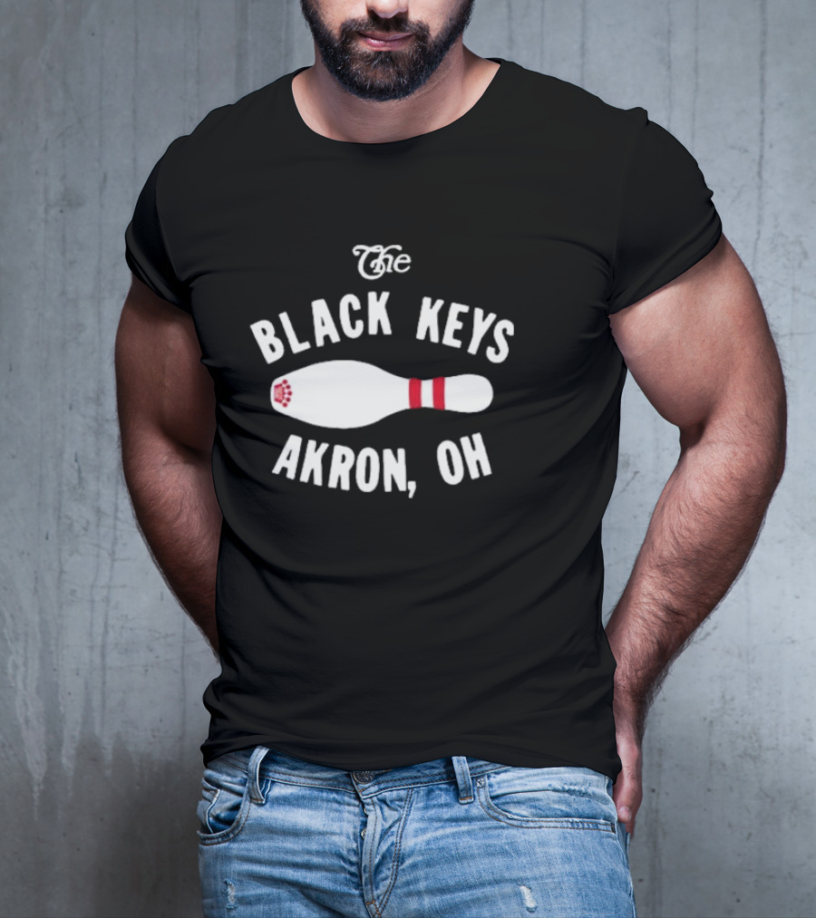 The Black Keys Royal Pin Bowling Akron OH T-Shirt