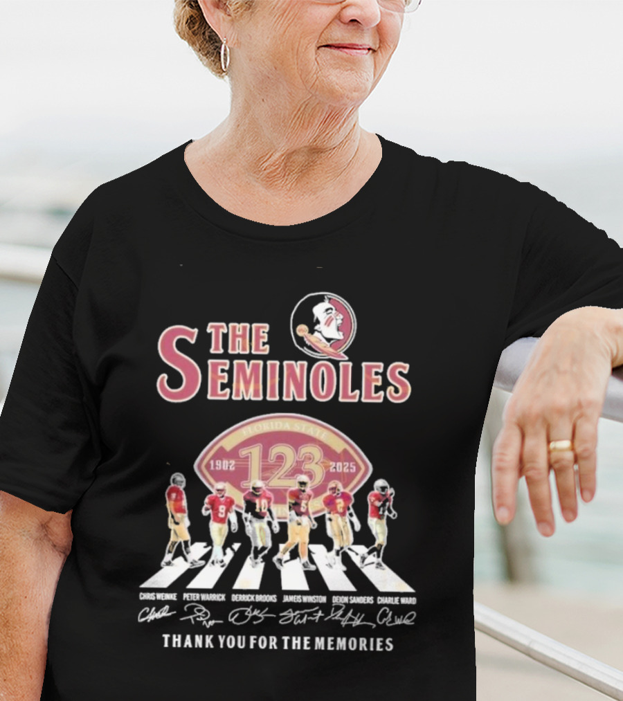 The Seminoles Florida State 1902-2025 Thank You For The Memories 123 T-Shirt