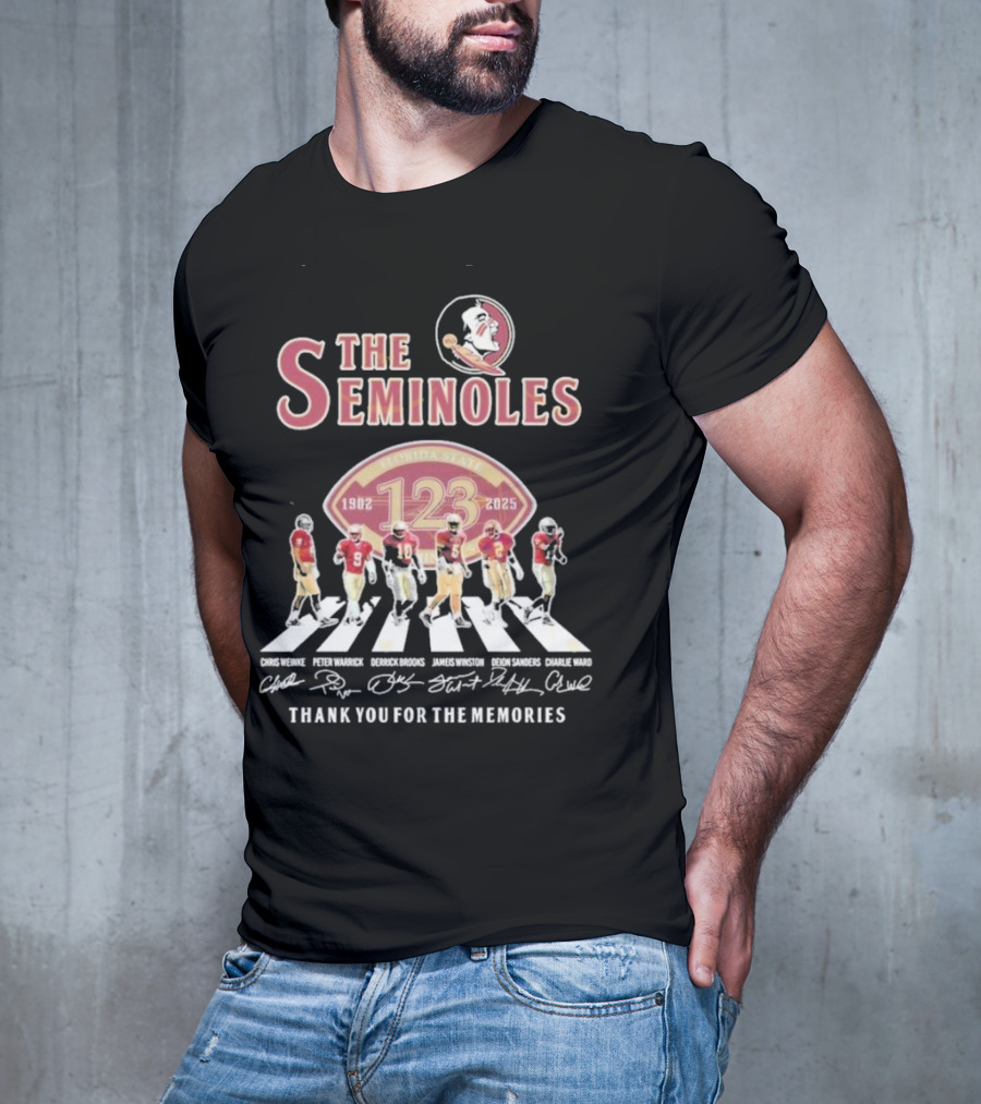 The Seminoles Florida State 1902-2025 Thank You For The Memories 123 T-Shirt