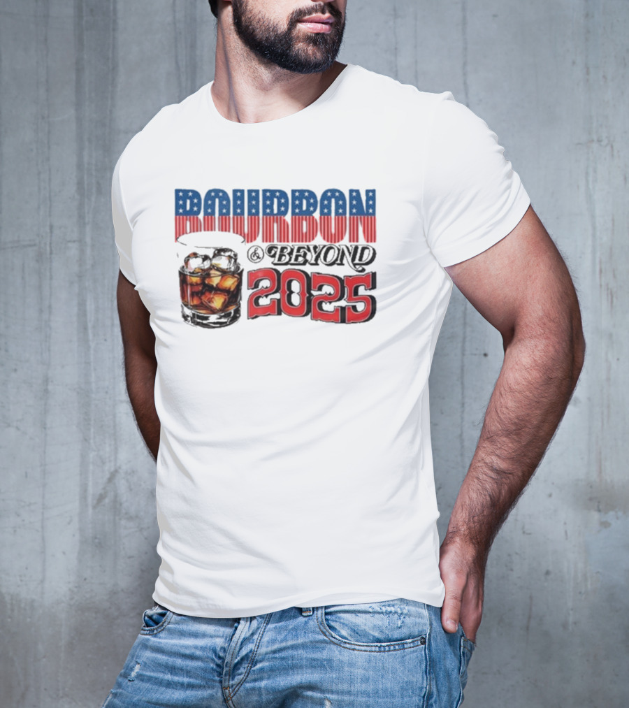 Bourbon And Beyond 2025 Stars And Stripes Whiskey Glass T-Shirt