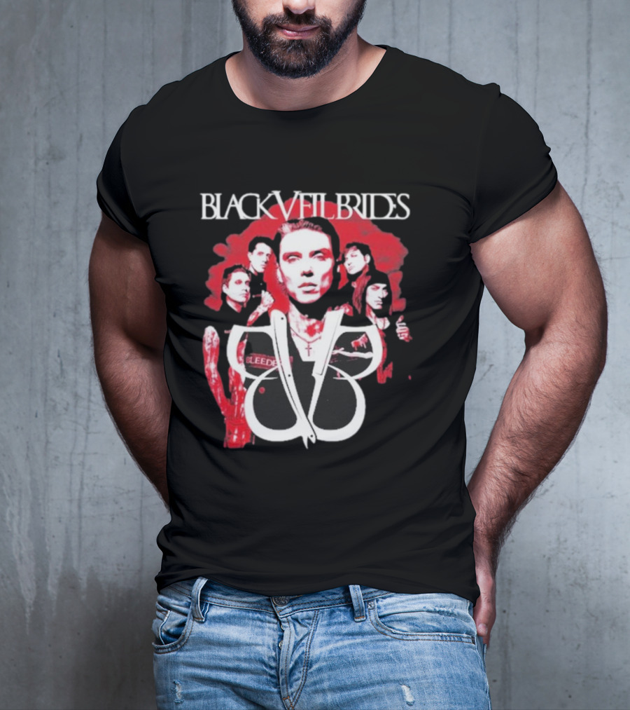 Black Veil Brides Bleeding Red Band T-Shirt