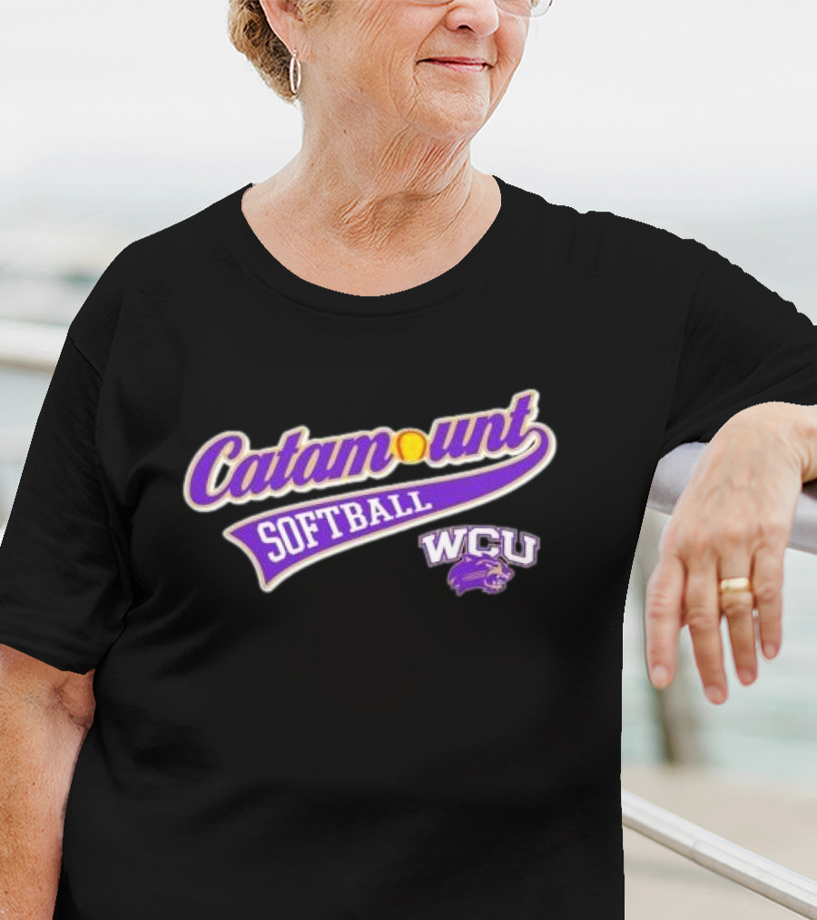 Catamount Softball WCU Western Carolina University T-Shirt