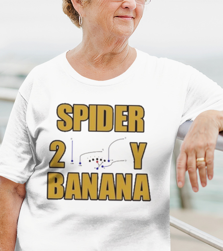 Jon Gruden Spider 2 Y Banana Football Play Diagram T-Shirt