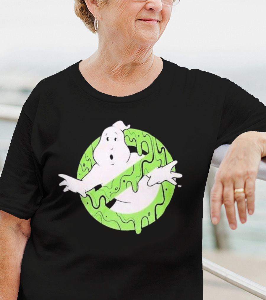 Ghostbusters Slime Logo Green Kids T-Shirt