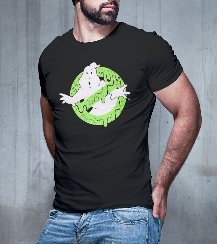 Ghostbusters Slime Logo Green Kids T-Shirt