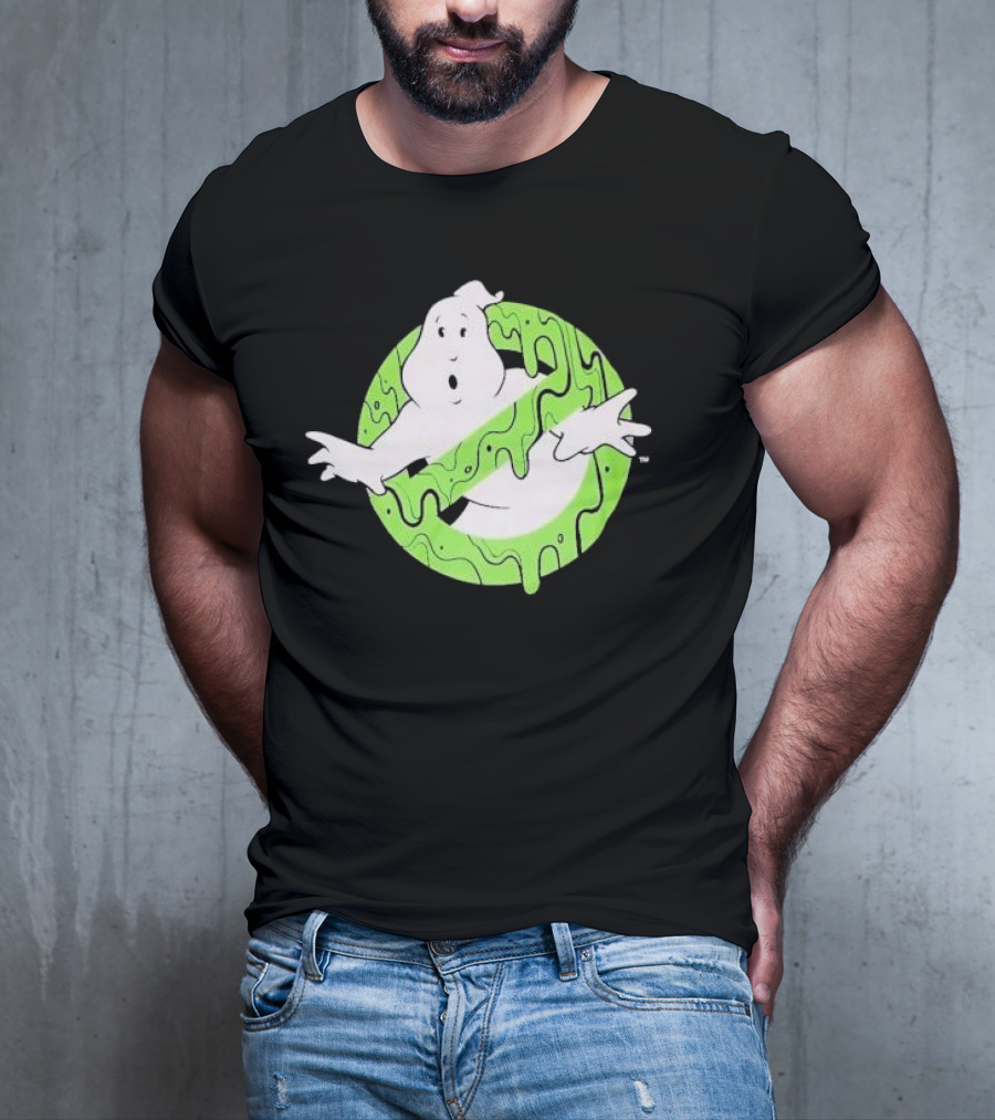Ghostbusters Slime Logo Green Kids T-Shirt