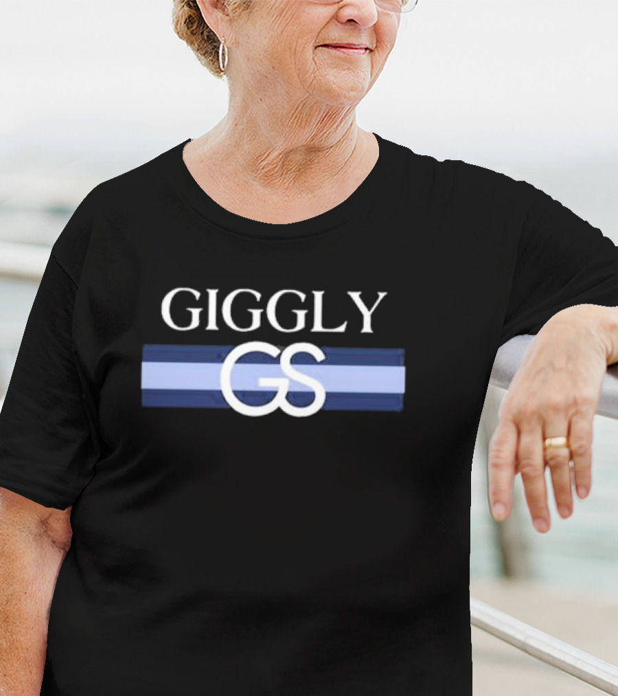 Giggly GS Monogram Blue Stripes T-Shirt