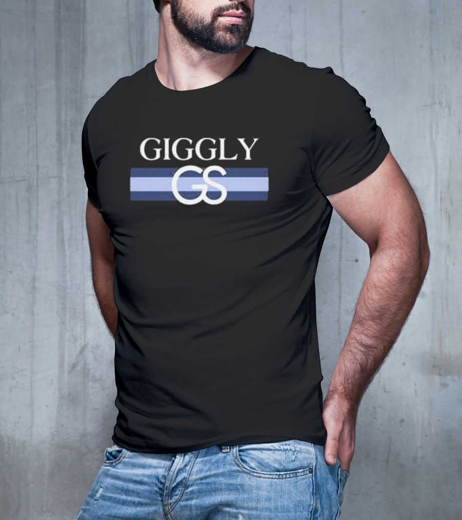 Giggly GS Monogram Blue Stripes T-Shirt