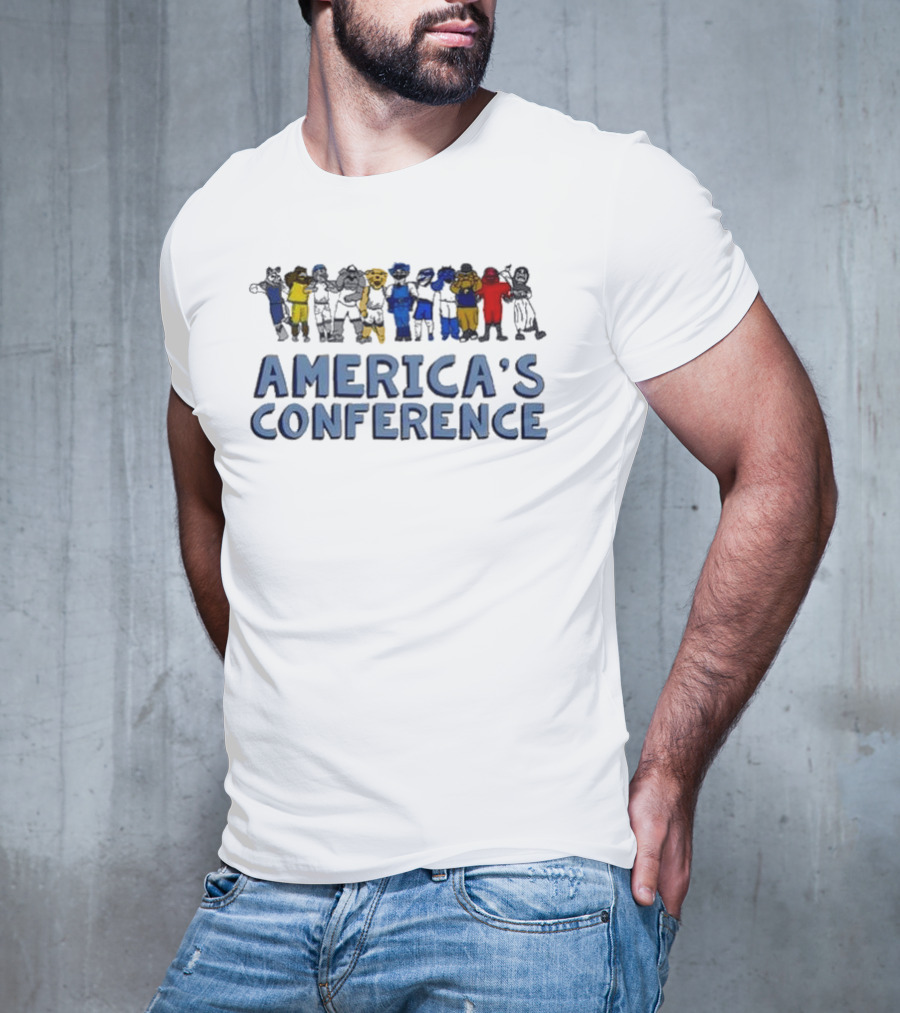 AMERICA'S CONFERENCE ANTHROPOMORPHIC SPORTS LINEUP T-Shirt