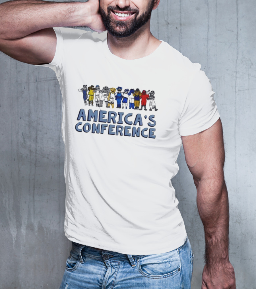 AMERICA'S CONFERENCE ANTHROPOMORPHIC SPORTS LINEUP T-Shirt