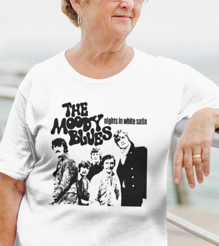 The Moody Blues Nights In White Satin Vintage Band Photo T-Shirt