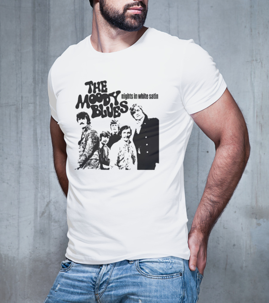 The Moody Blues Nights In White Satin Vintage Band Photo T-Shirt