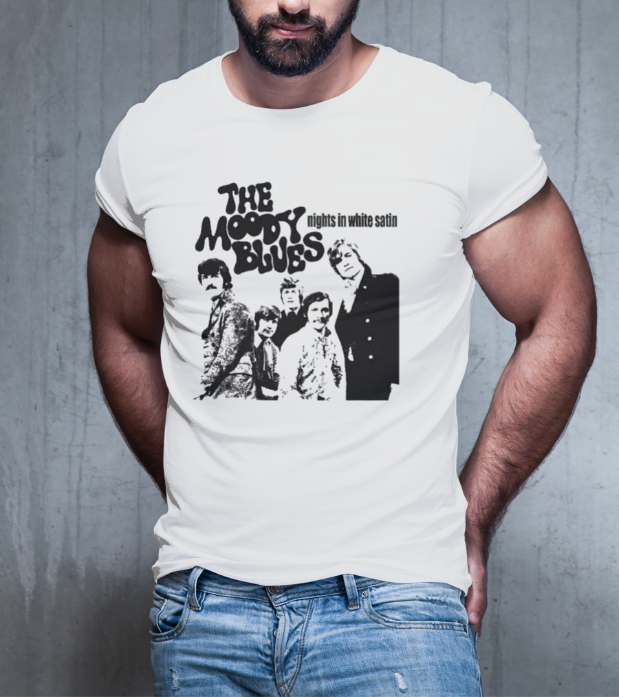 The Moody Blues Nights In White Satin Vintage Band Photo T-Shirt