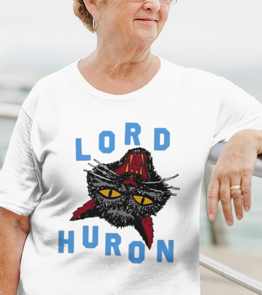 LORD HURON Upside Down Cat T-Shirt