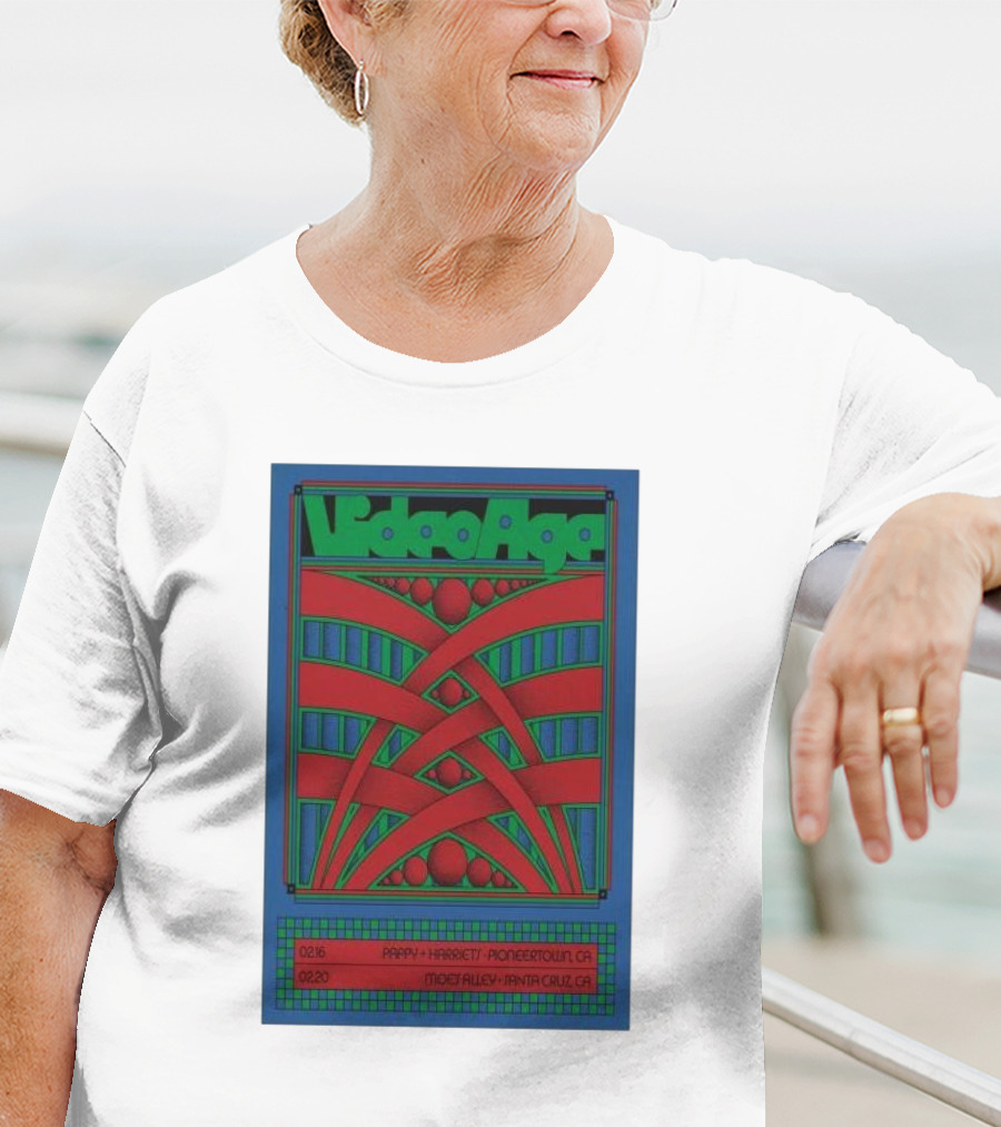 Video Age Pappy Harriet's Pioneertown Moes Alley Santa Cruz Feb 16 20 2025 T-Shirt