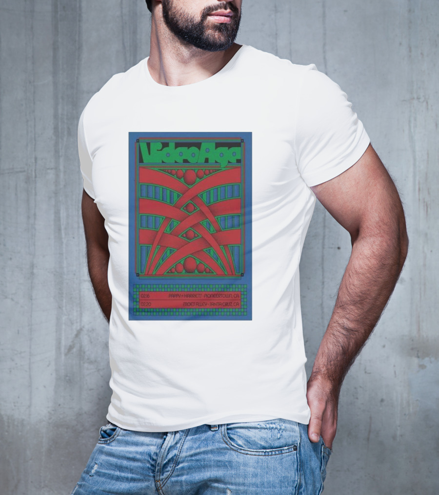 Video Age Pappy Harriet's Pioneertown Moes Alley Santa Cruz Feb 16 20 2025 T-Shirt