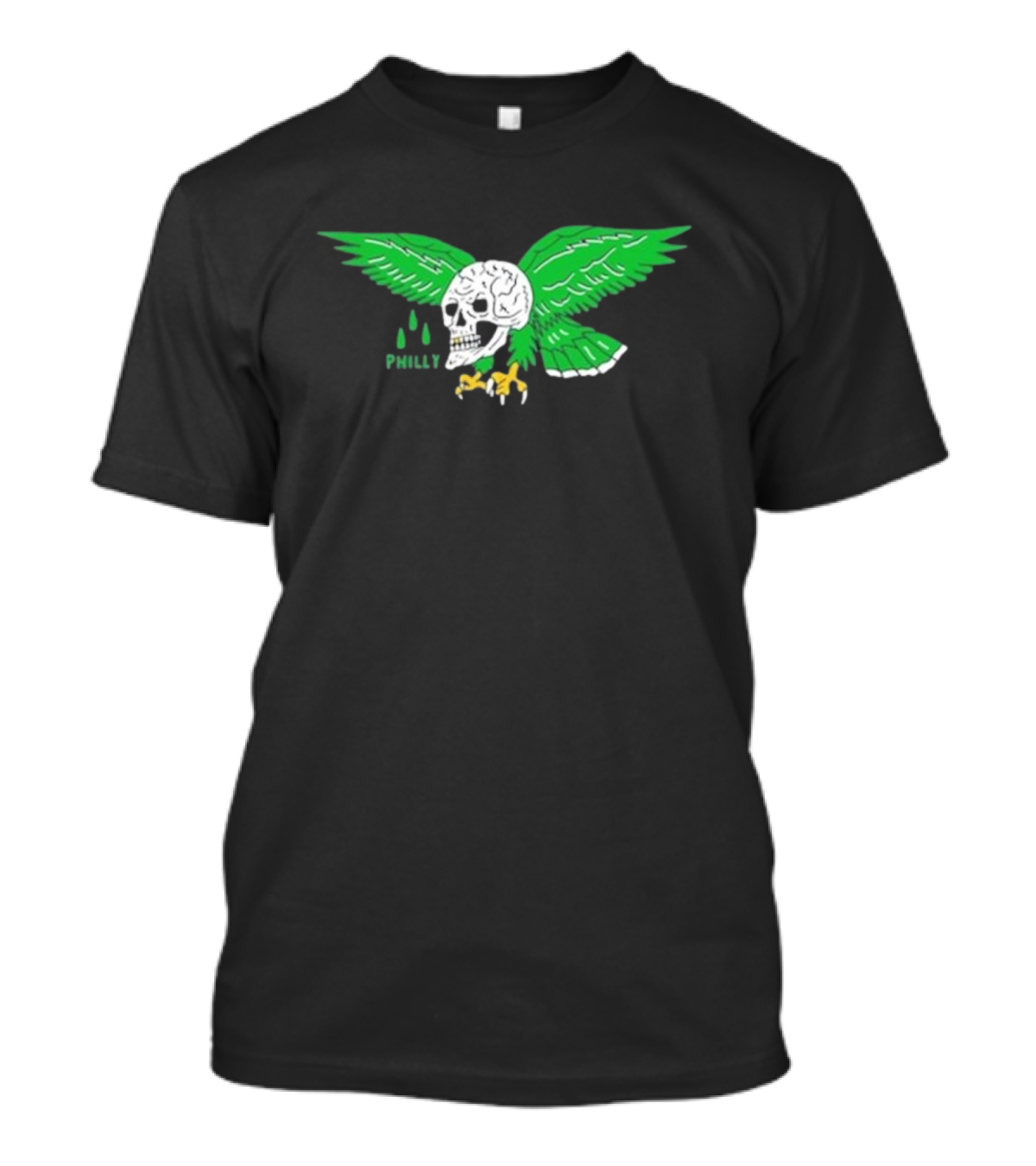 Heavyslime Philly Eagle Skull Wings T-Shirt