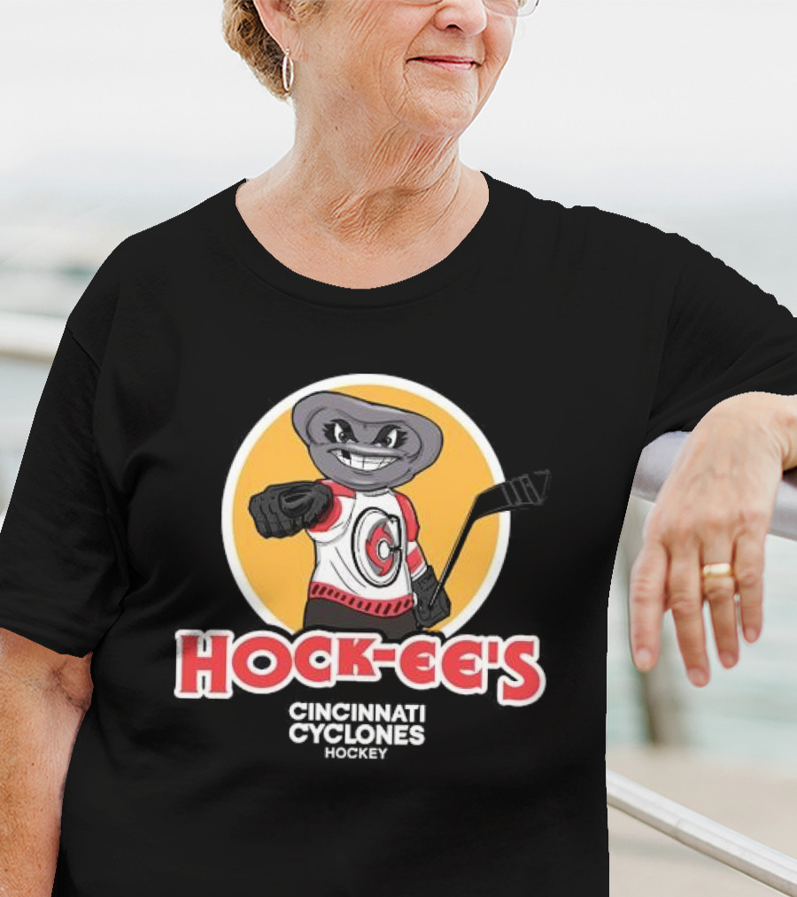 Hock-ee’s Cincinnati Cyclones Hockey Cartoon Mascot T-Shirt