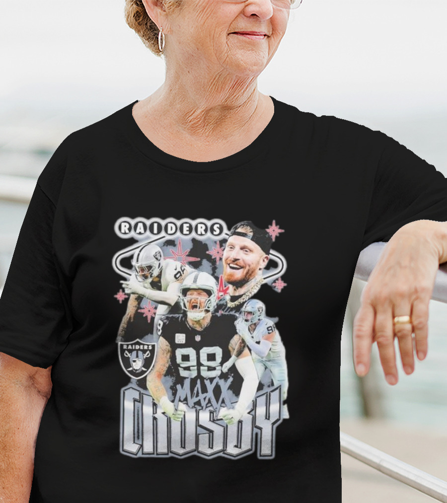 Maxx Crosby Raiders NFL Football Star Las Vegas Player T-Shirt