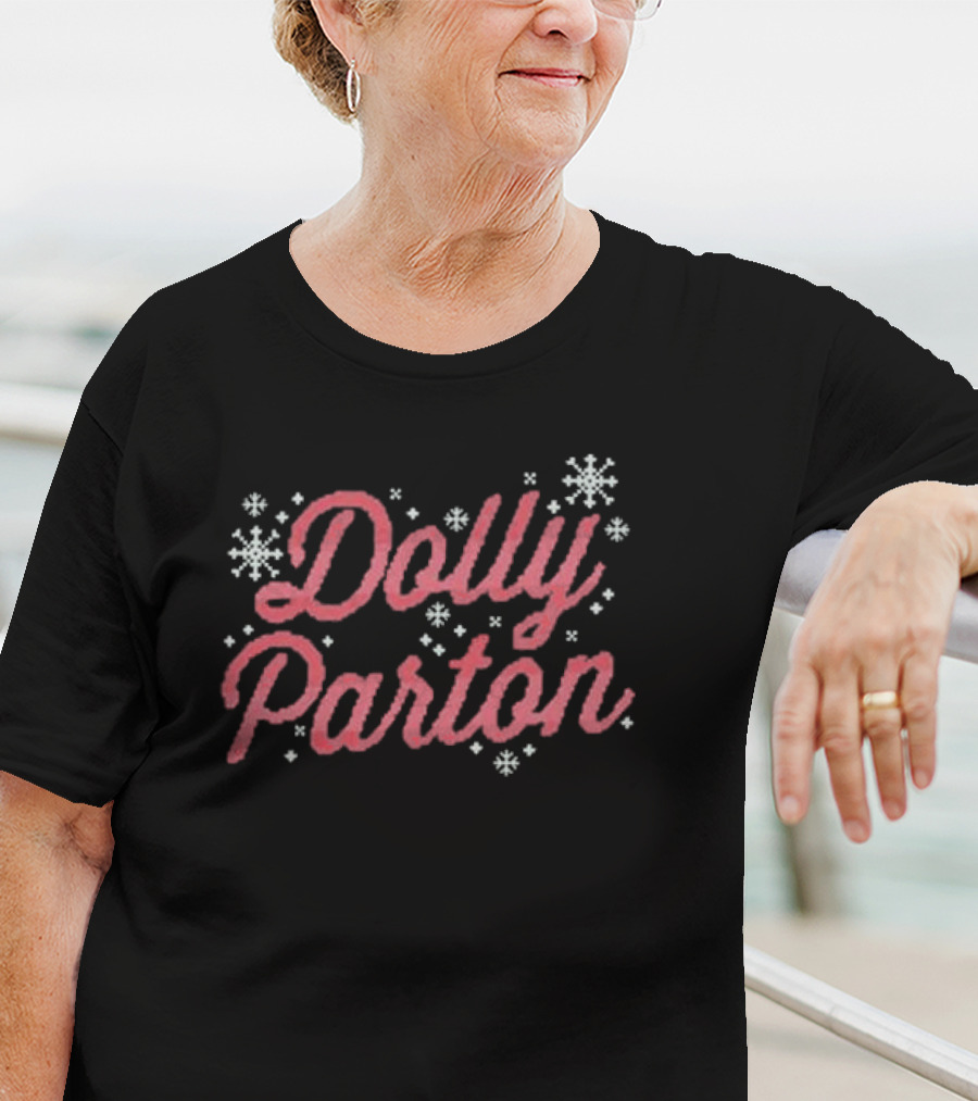 Dolly Parton Christmas Holiday Snowflakes T-Shirt