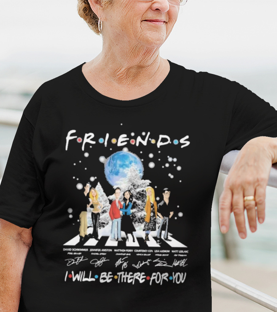 Friends I Will Be There For You Signatures Abbey Road T-Shirt
