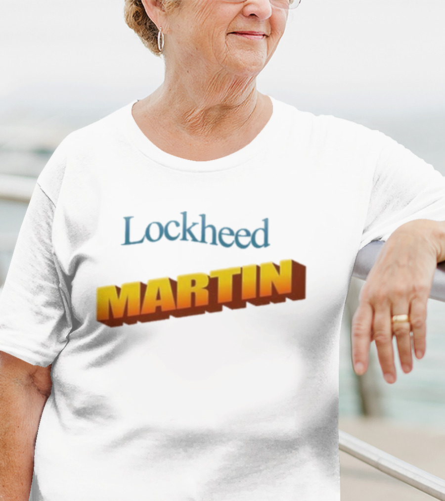 Lockheed Martin Vintage Style Bold Yellow Font T-Shirt