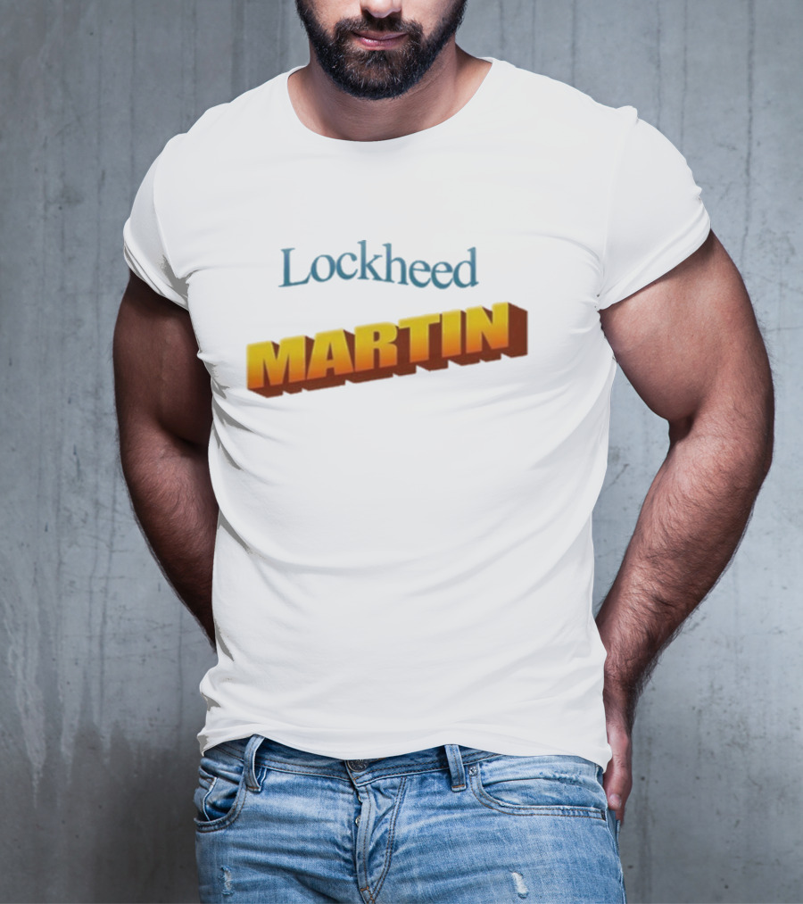 Lockheed Martin Vintage Style Bold Yellow Font T-Shirt